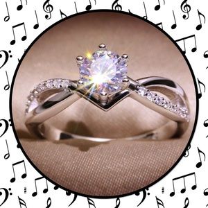 ❄️New❄️Beautiful Round Brilliant CZ cut 925 Ring❄️